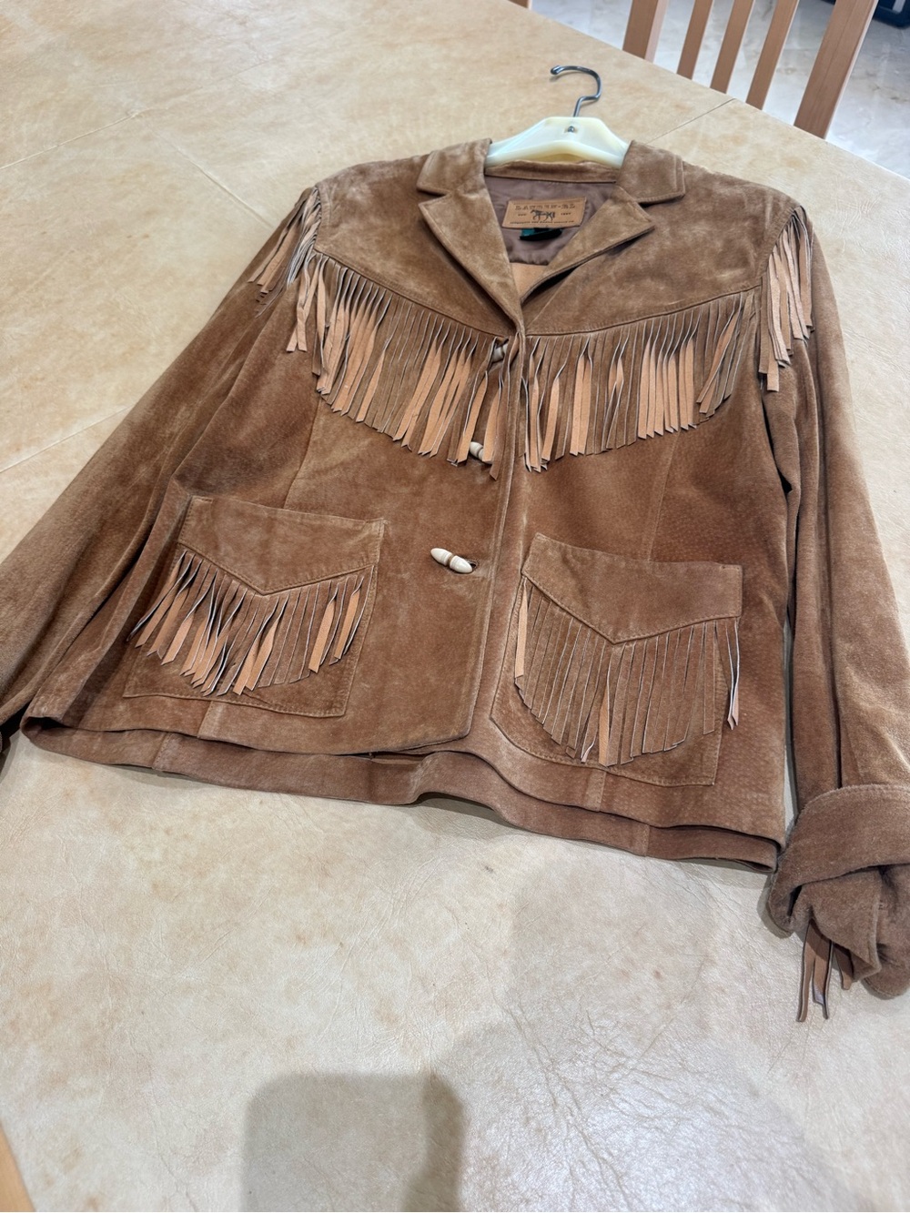 PRICE DROP: LAUREN-RL EST 1967(VTG), M, soft SUEDE EXTERIOR/LEATHER INTERIOR JKT - Picture 9 of 13